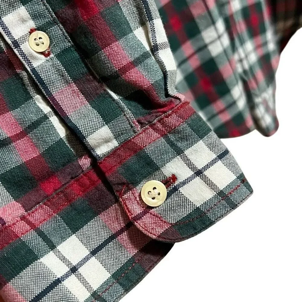 Claybrooke  men’s XL 100% cotton flannel red/green/ white